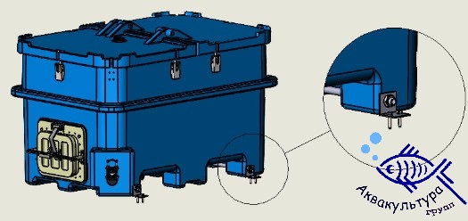 Ёмкость для перевозки живой рыбы 1200 л