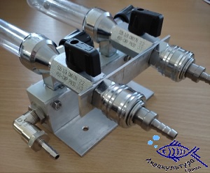 Кислородные ротаметр (расходомер), 2-секционный